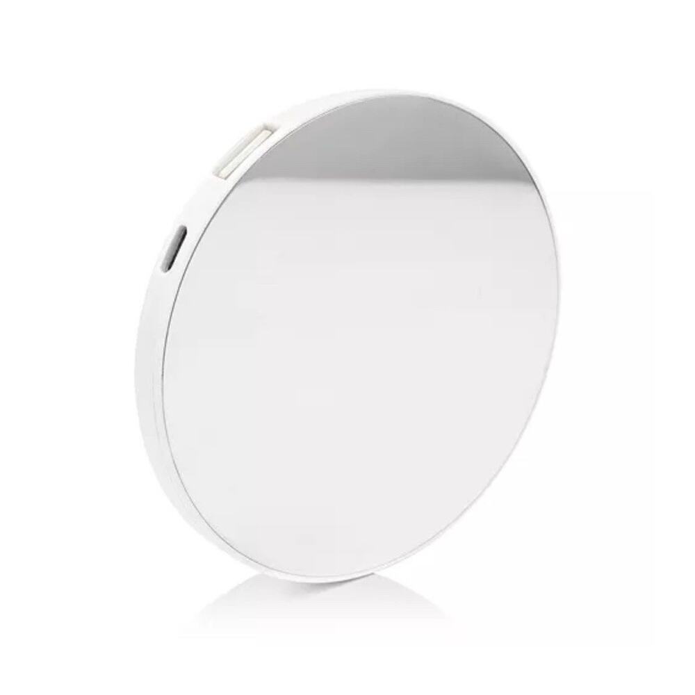 Kikkerland Mirror Power Bank 2 in 1 compact rapid charging USB cable cell phone